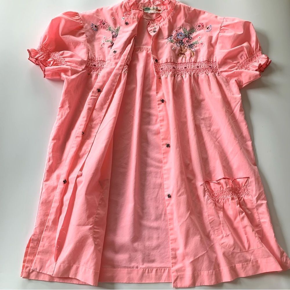 Vintage Floral Embroidered Babydoll Tunic Top - Picture 7 of 9